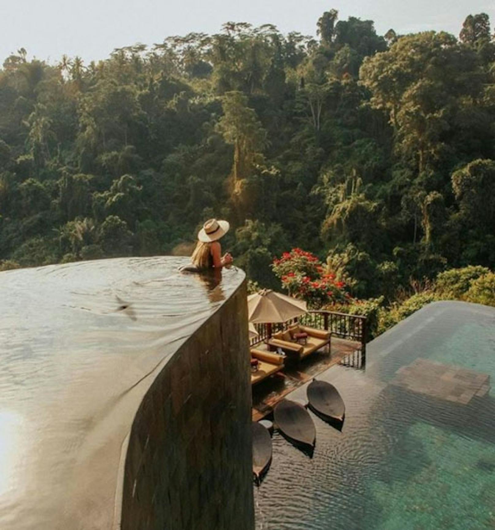 Pool des Hotels Ubud Hanging Gardens auf Bali