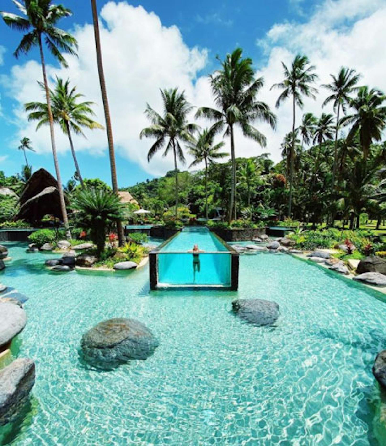 Pool auf der Insel Laucala 