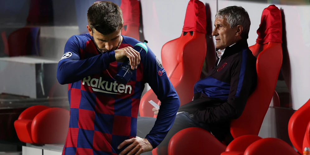 Gerard Pique bietet seinen Rücktritt an, Coach Setien wurde diese Wahl vom Klub-Boss abgenommen.