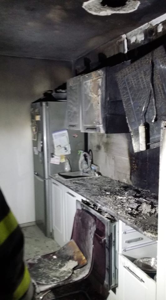 Die Küche des Einfamilienhauses wurde schwer beschädigt. 