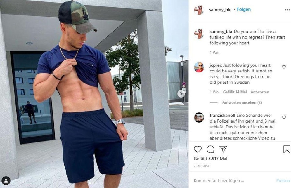 Influencer Sammy wurde in Amsterdam im Zuge eines Polizeieinsatzes tödlich verletzt. 