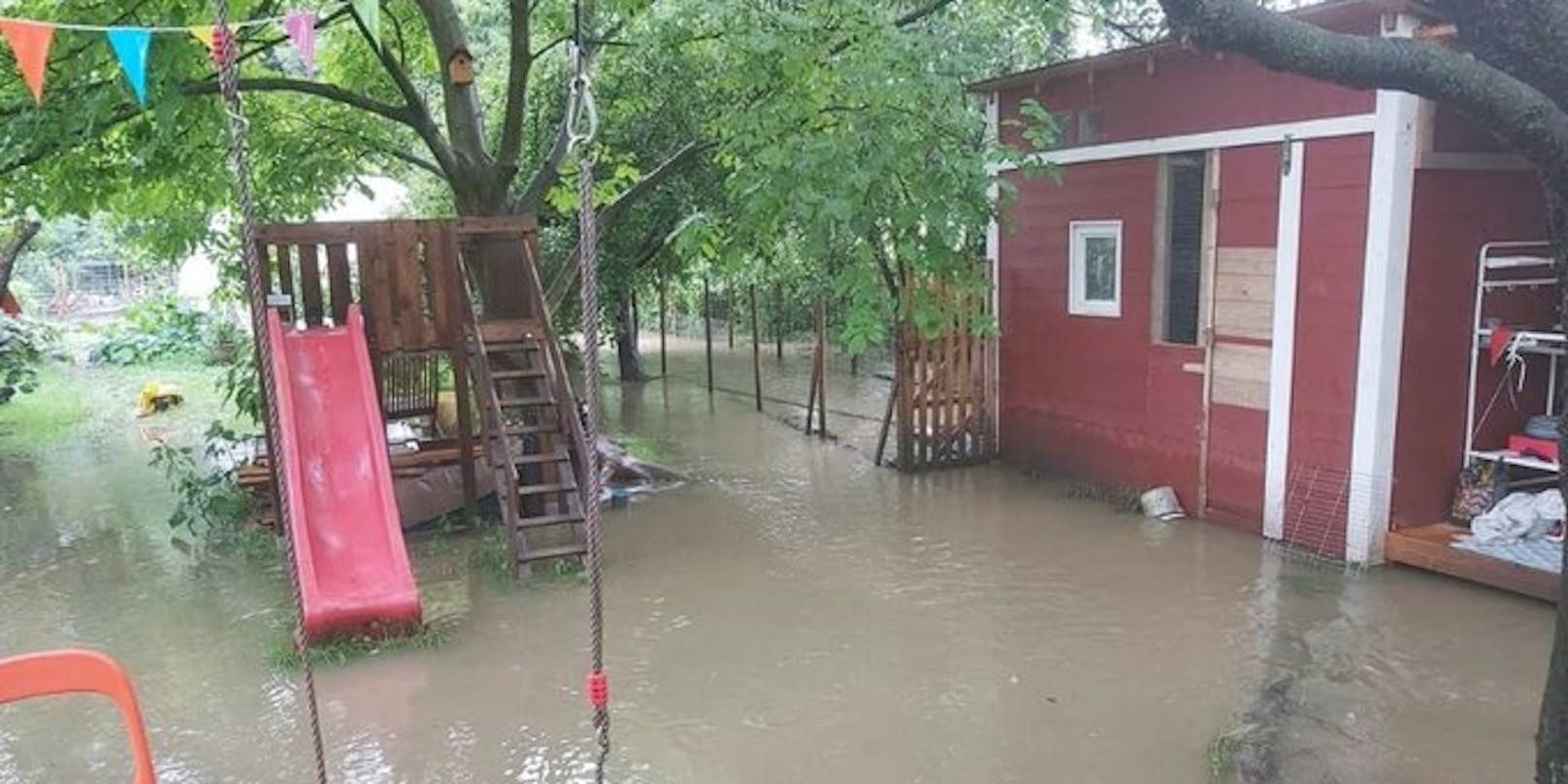 Überflutungen im Bezirk Neunkirchen