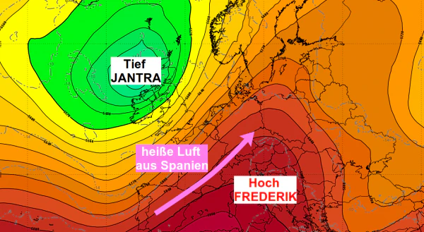 Die Großwetterlage am Freitag, 21. August 2020
