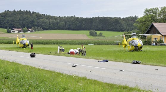 Die beiden Biker wurden schwer verletzt.