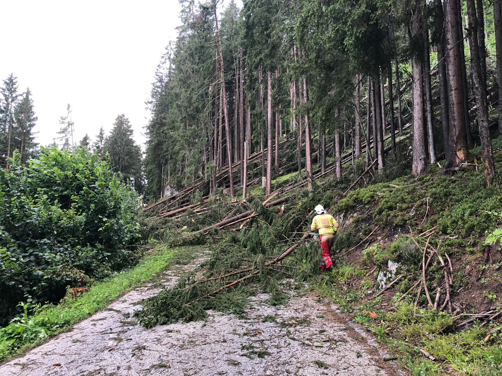 Sturmschäden in Zell am Ziller (28. Juni 2020)