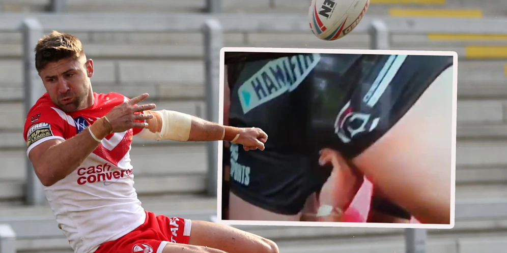 Tommy Makinson droht für diesen Griff eine lange Sperre.