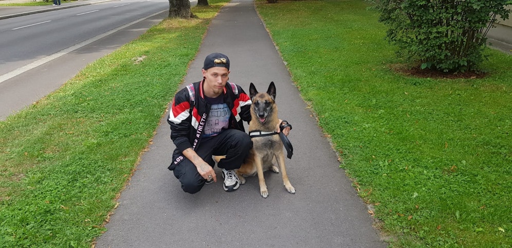 Wieder vereint: Christoph und seine Coco