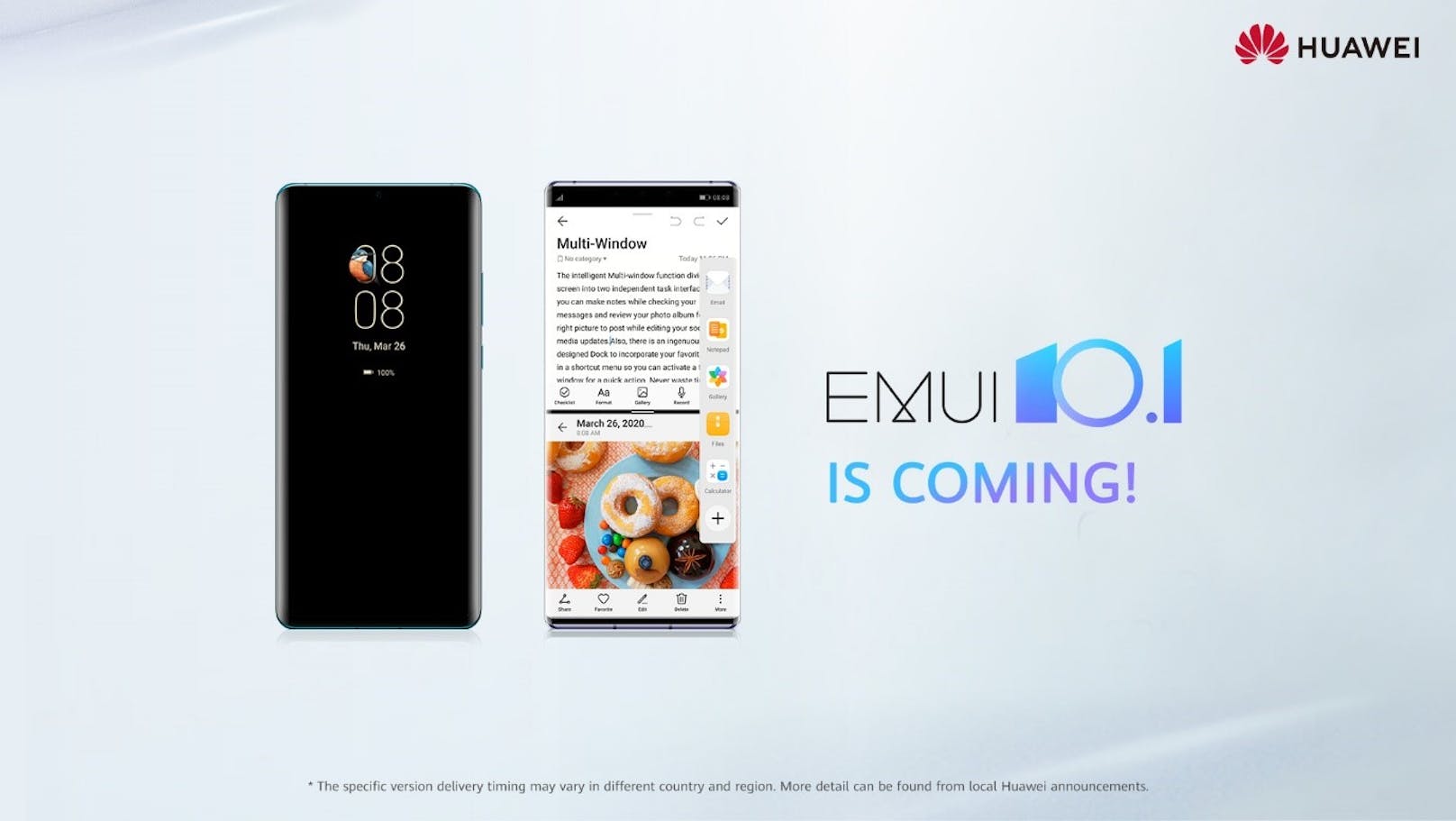 Huawei EMUI 10.1 - Neue und Verbesserte Möglichkeiten für einzigartige Nutzererlebnisse.