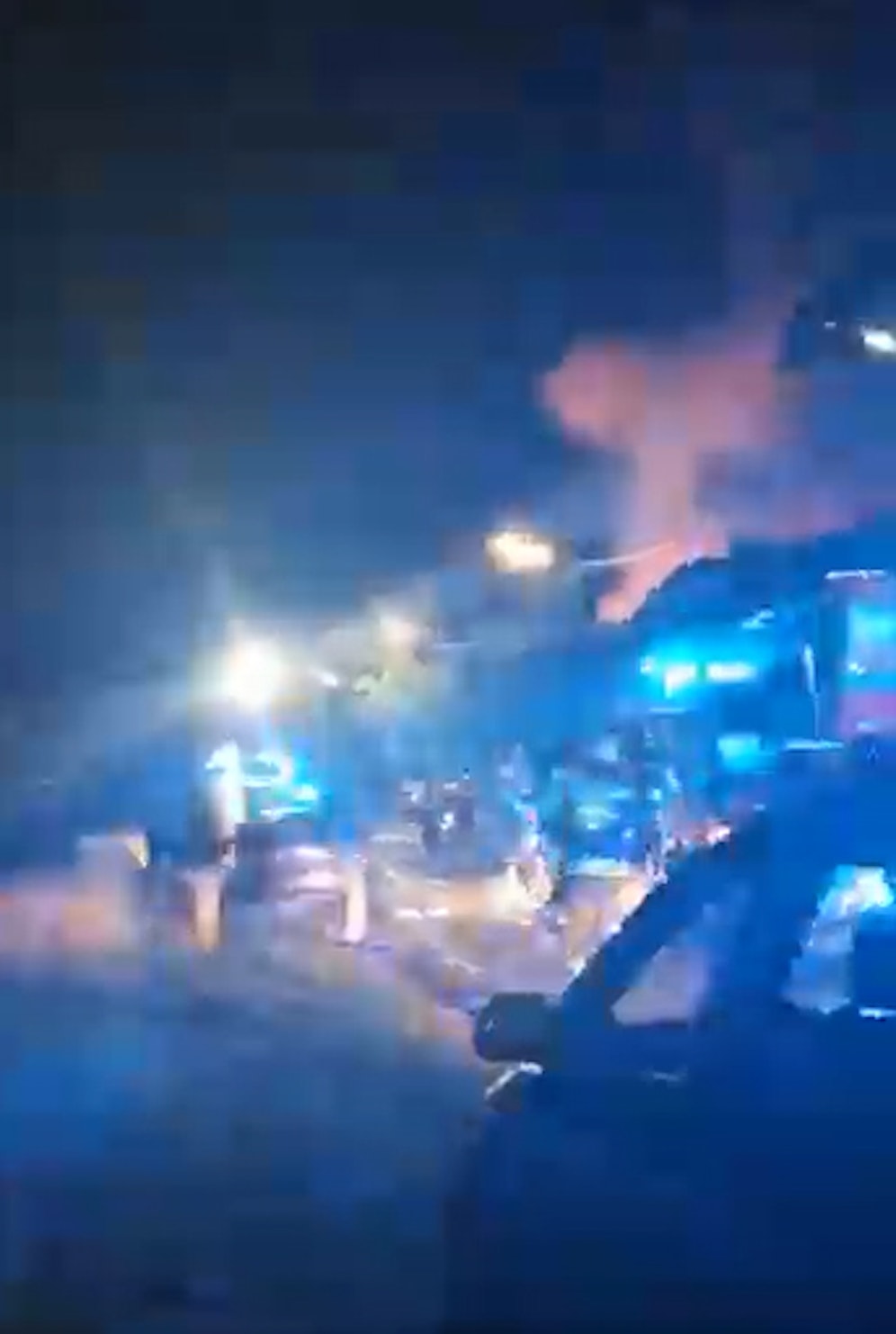 Explosion in der Großfeldsiedlung