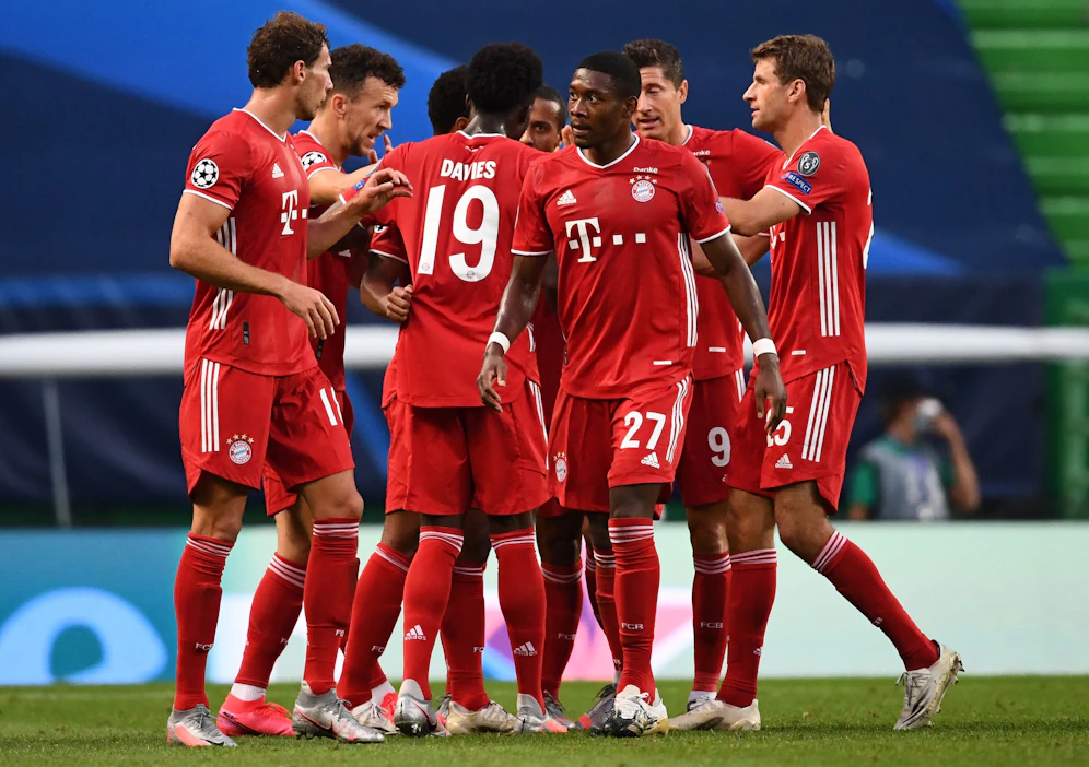 David Alaba und seine Bayern jubeln