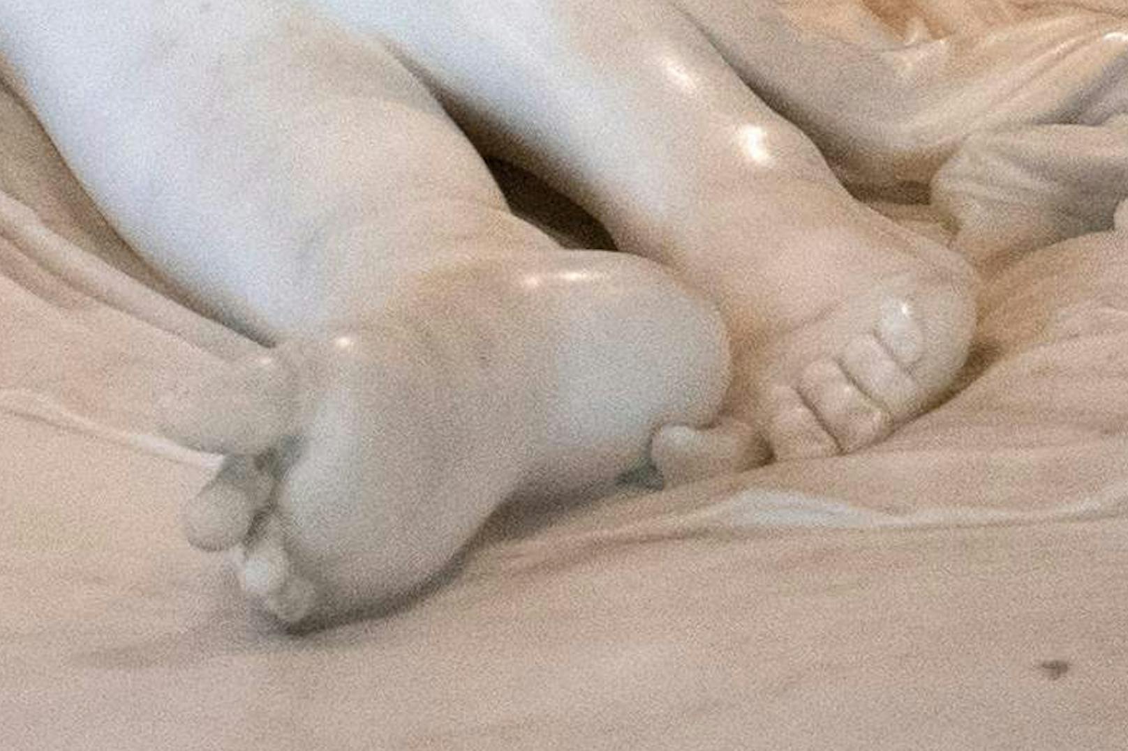 Paolina Bonaparte als siegende Venus. Marmor-Statue des italienischen Bildhauers Antonio Canova (1757-1822). Das Original ist in Rom ausgestellt, das Gips-Modell im Maßstab 1:1 in Possagno