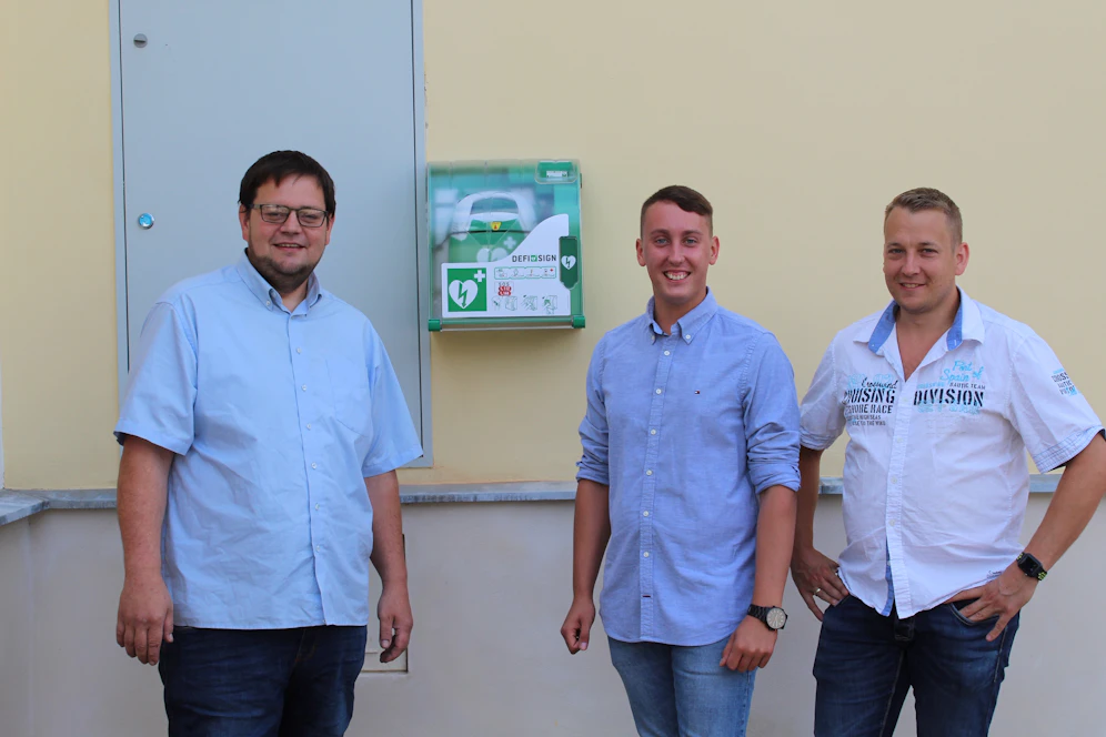 Gemeinderäte Robert Unden, Lukas Umschaiden und Christoph Dollischel