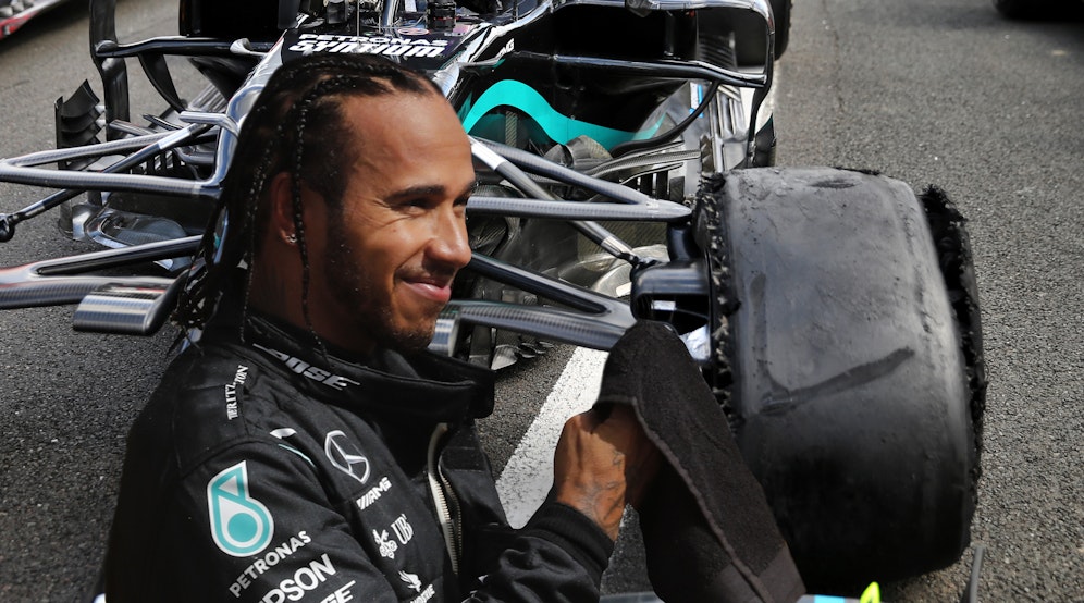 Lewis Hamilton benötigt nur drei Reifen für einen Sieg.