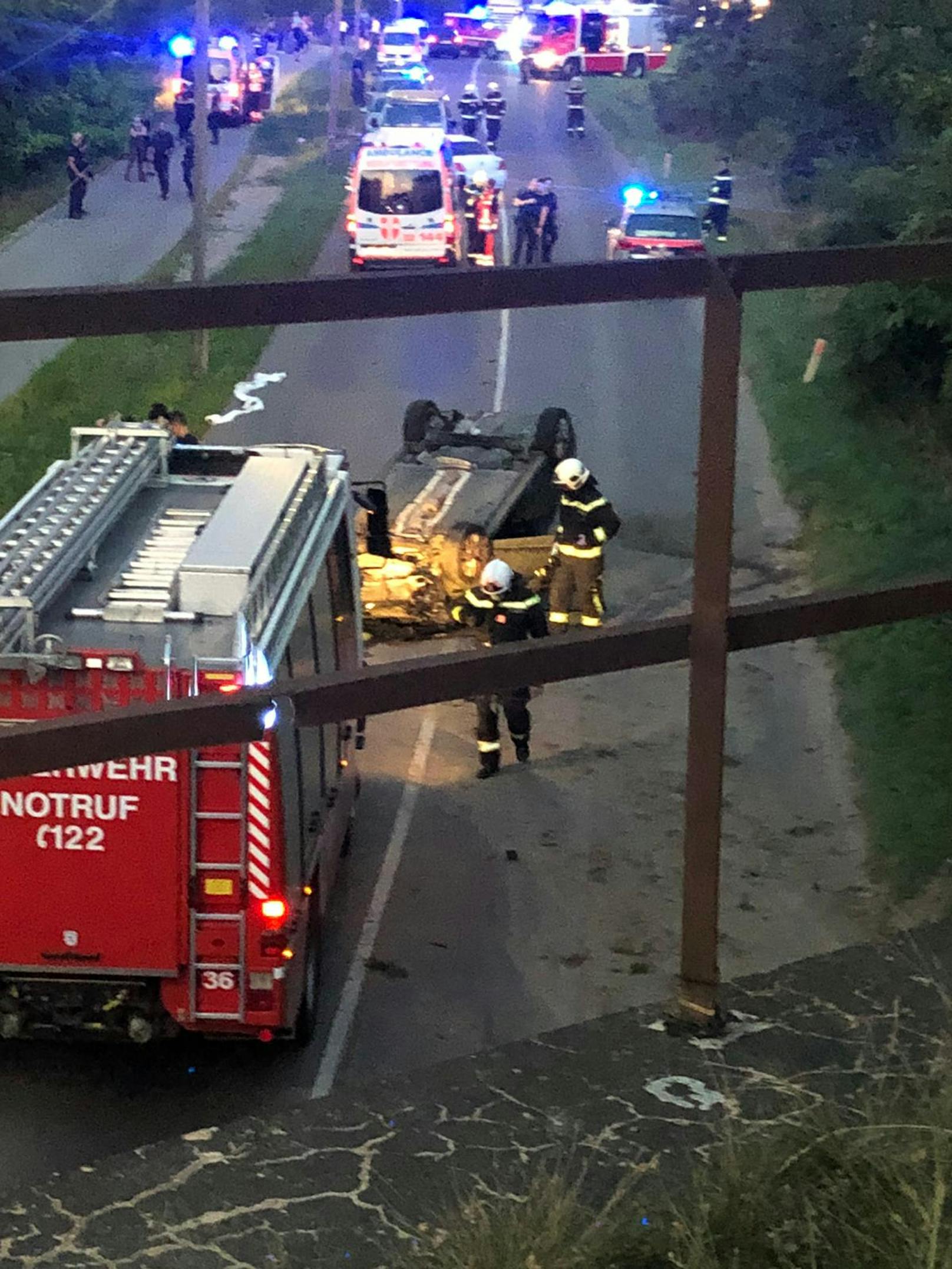 Schwerer Crash in der Donaustadt