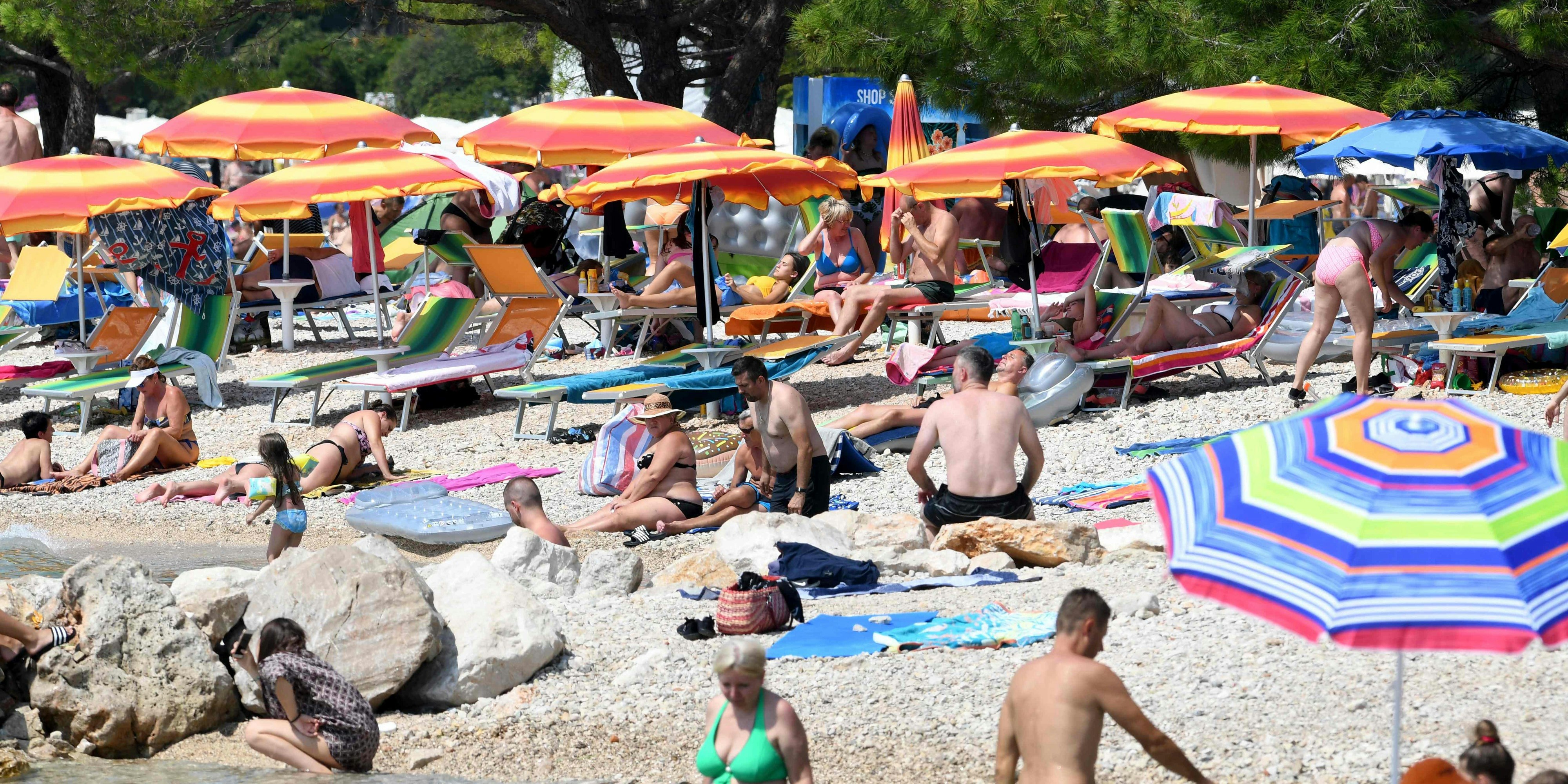 Urlauber in Kroatien