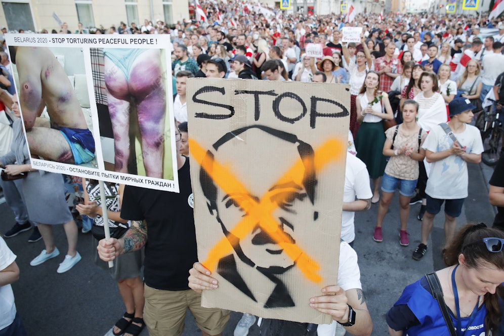 Die Demonstranten werfen der Polizei systematische Misshandlungen vor.