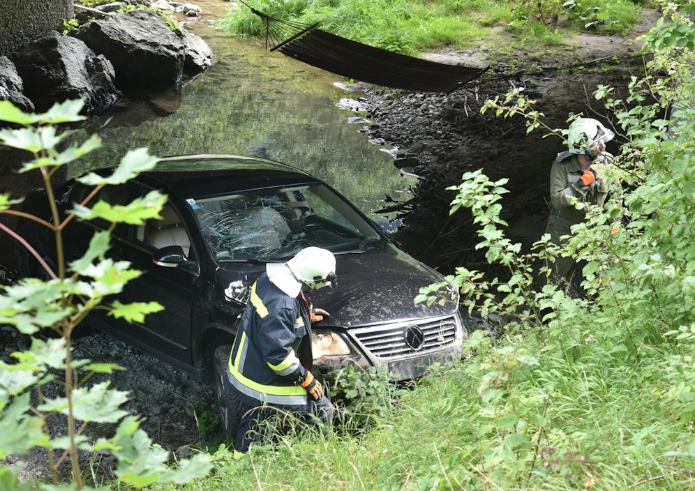 Spektakulärer Unfall im Bezirk Lilienfeld