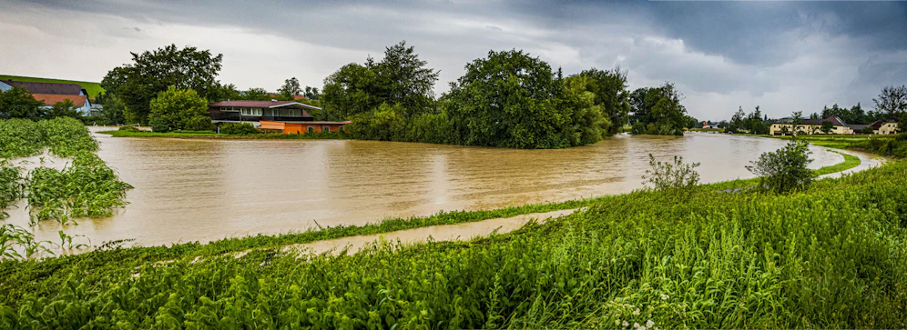 Schweres Unwetter in NÖ, ein Hot-Spot war der Bezirk Melk.