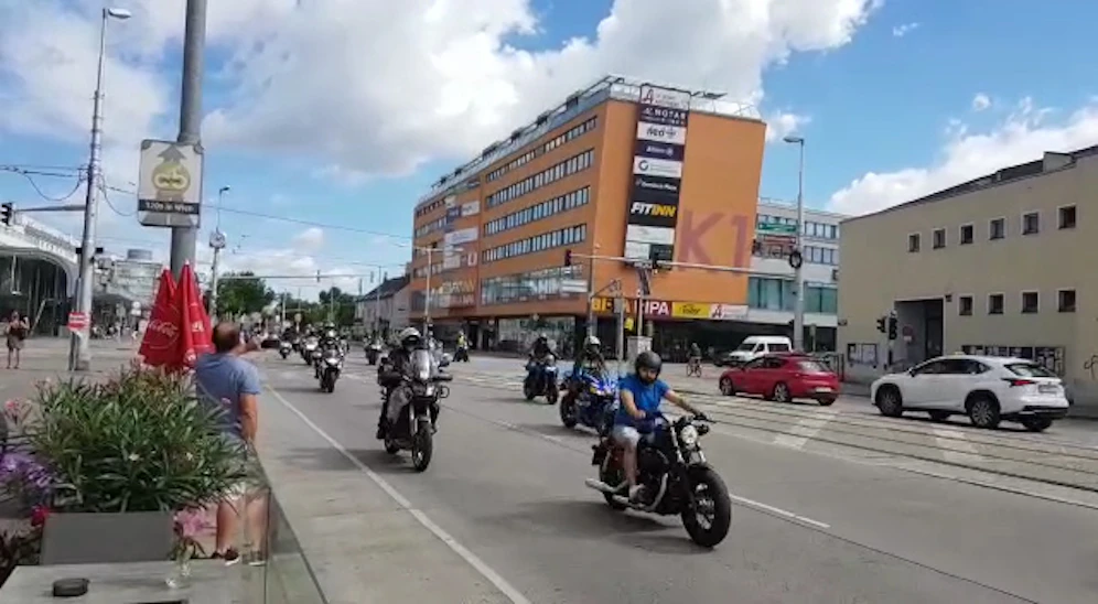 Biker-Demo in Wien