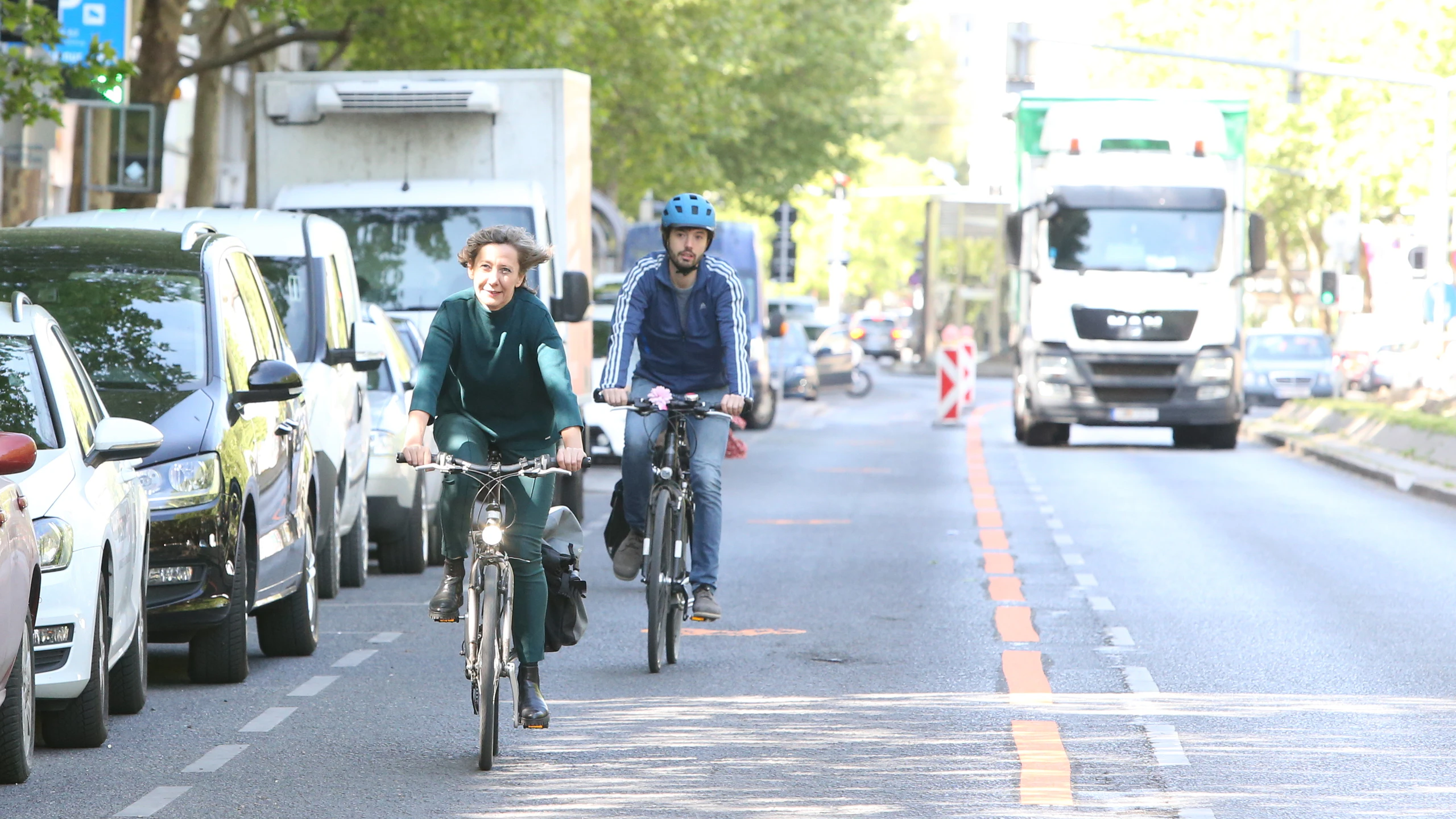 Hebein prüft die Verlängerung der Pop-Up-Radwege.