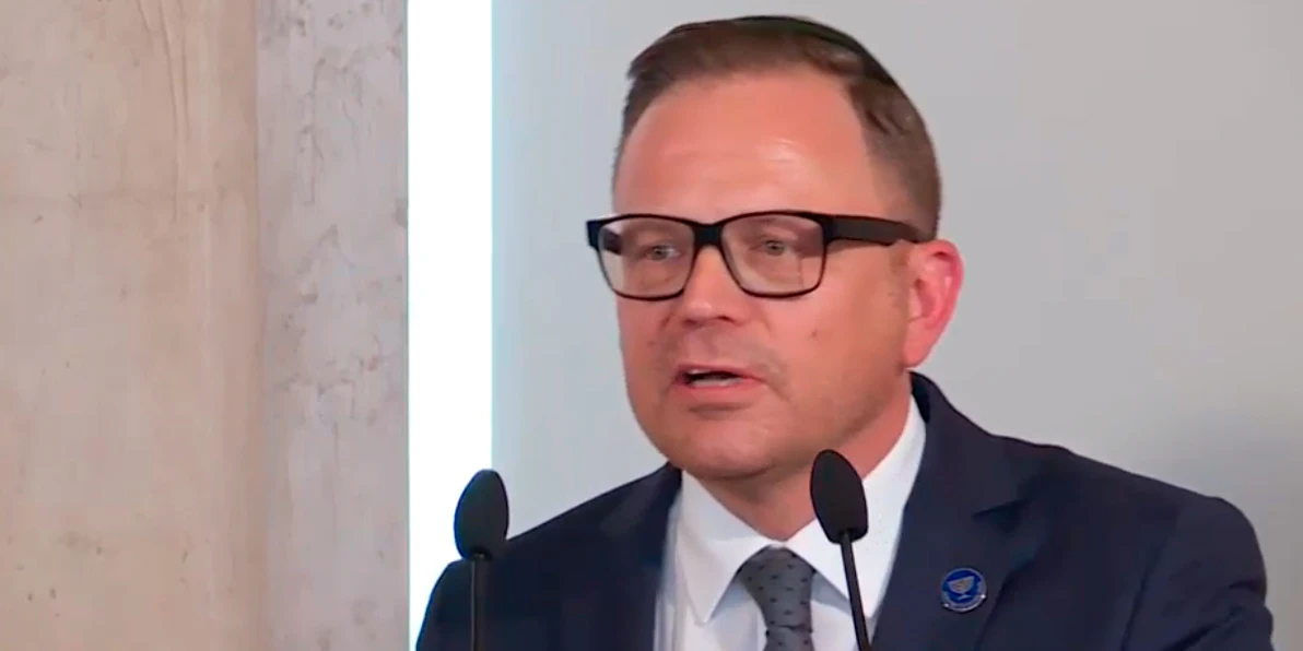 Elie Rosen im Rahmen der Pressekonferenz am 24. August 2020