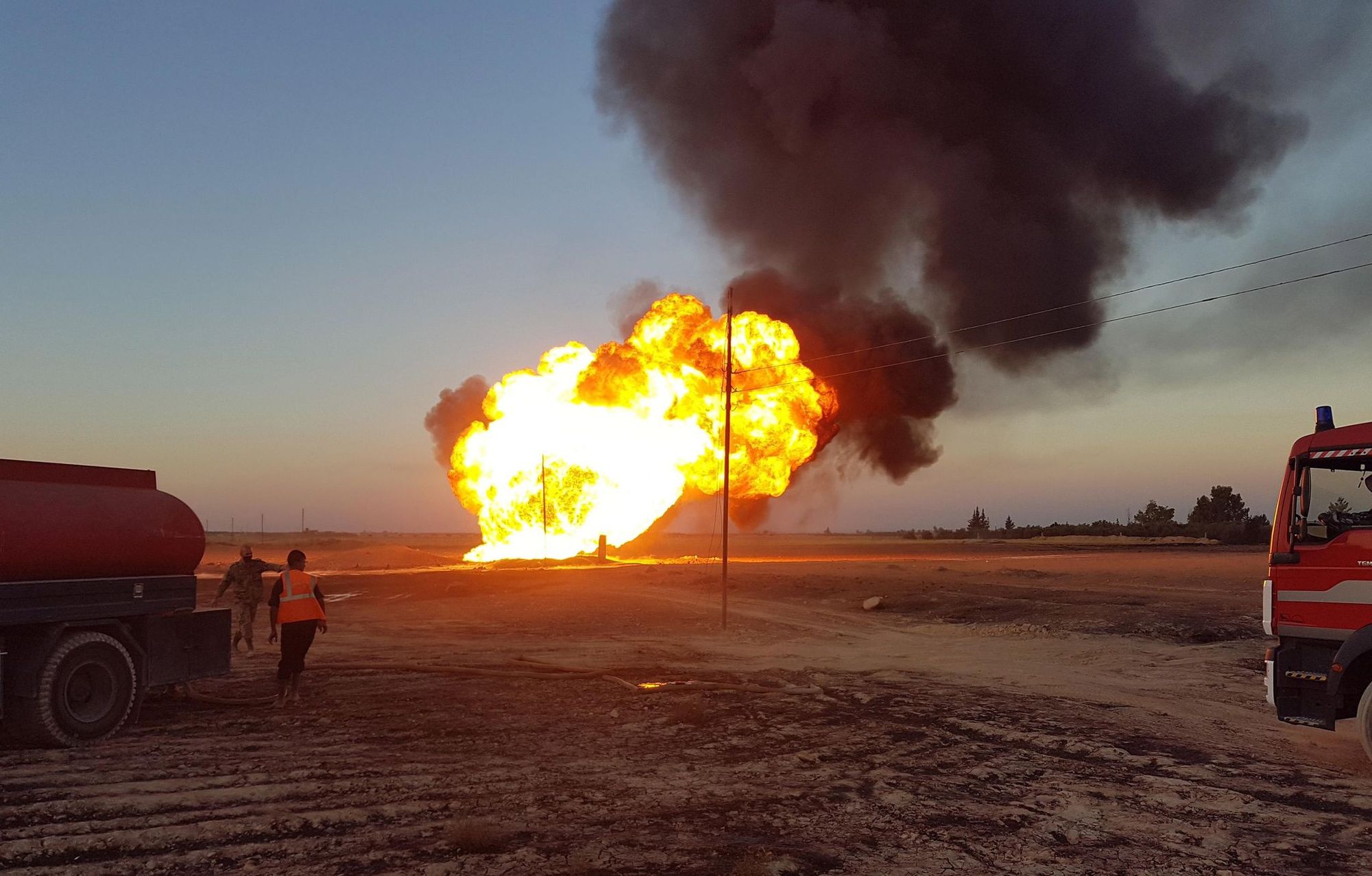 Seit dem Ausbruch des Bürgerkriegs keine Seltenheit: In Syrien wurde am Montagmorgen eine Gaspipeline angegriffen.