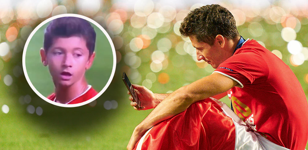 Robert Lewandowski und Co. als Kinder. 