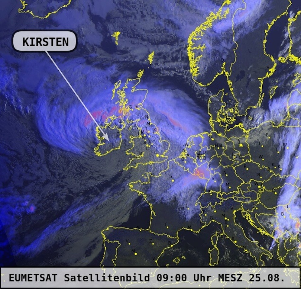 Sturmtief Kirsten streift am Mittwoch Österreich.
