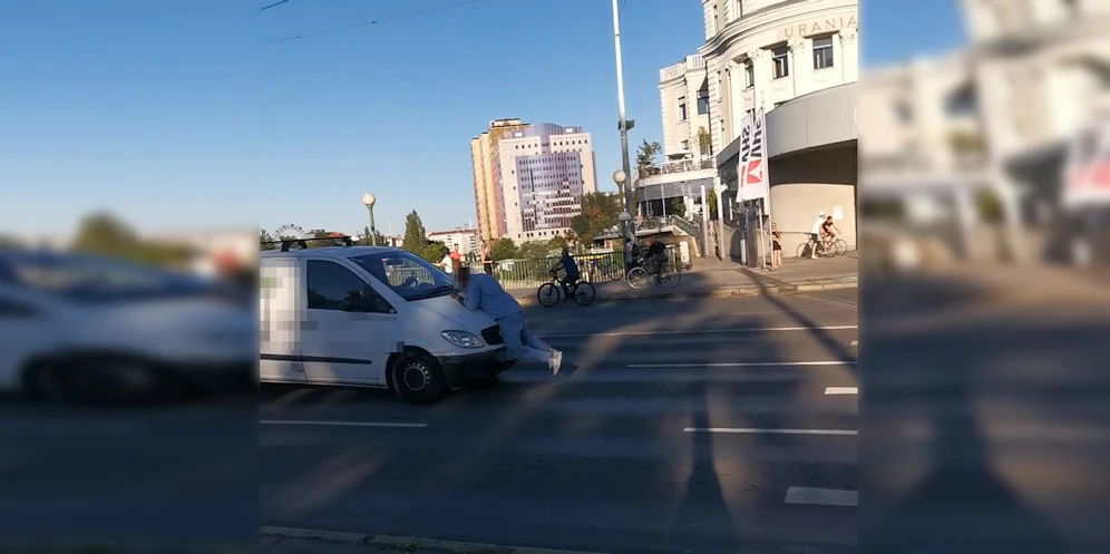 Verkehrsunfall auf der Aspernbrücke 