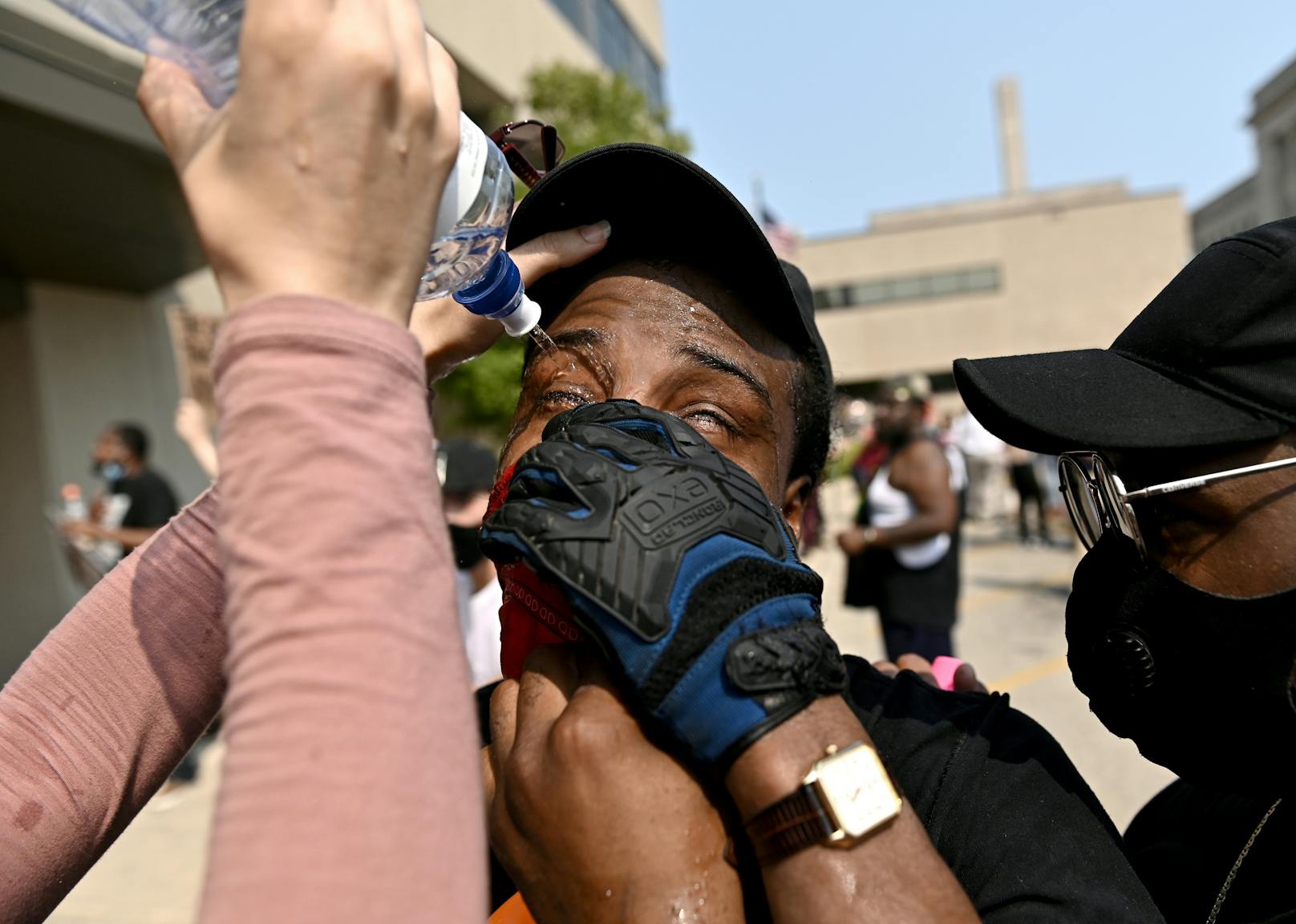 Bei Protesten nach den Schüssen auf Jacob Blake setzte die Polizei Tränengas ein.