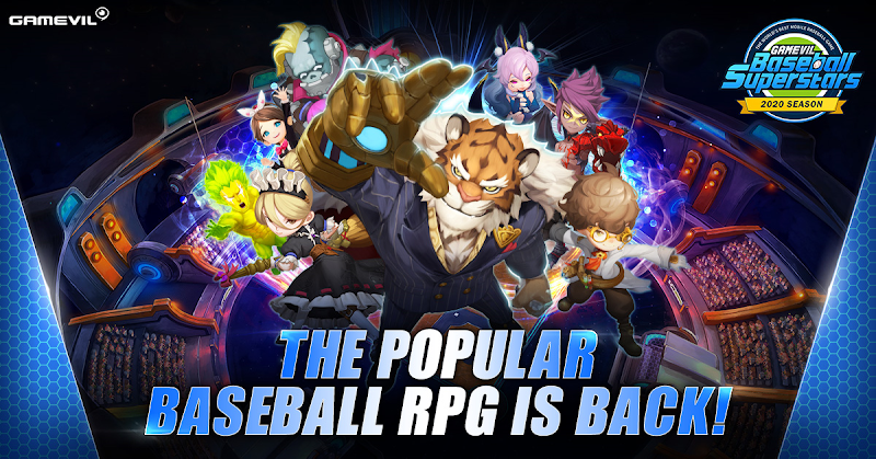 GAMEVILs Fantasy-Sports-RPG Baseball Superstars 2020 schlägt im Google Play & Apple App Store auf.
