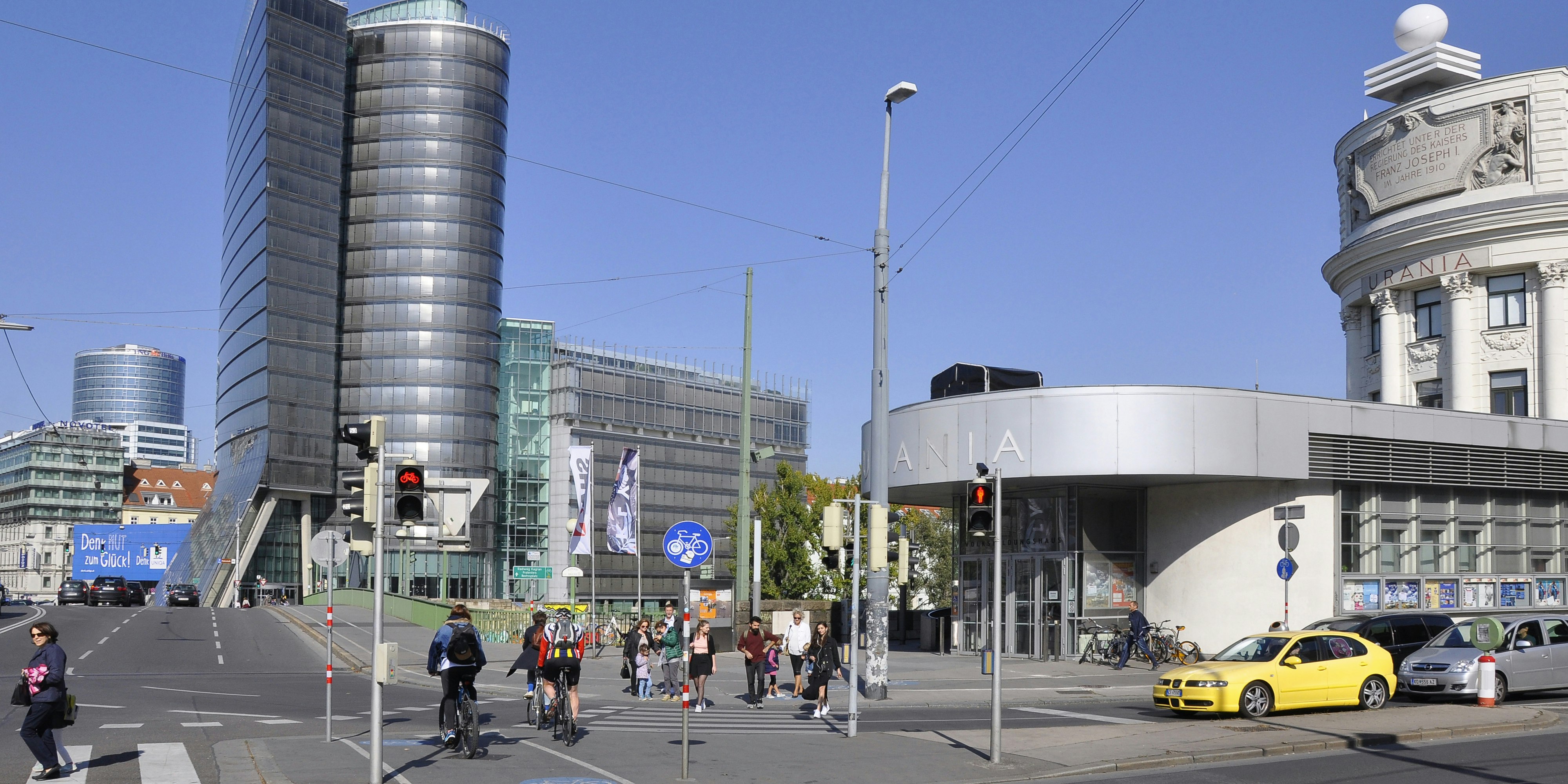 Der Unfall geschah im Bereich der Aspernbrücke in der Leopoldstadt.
