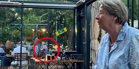 Der Spion beim Nepp-Stammtisch – auch Ursula Stenzel war erstaunt.