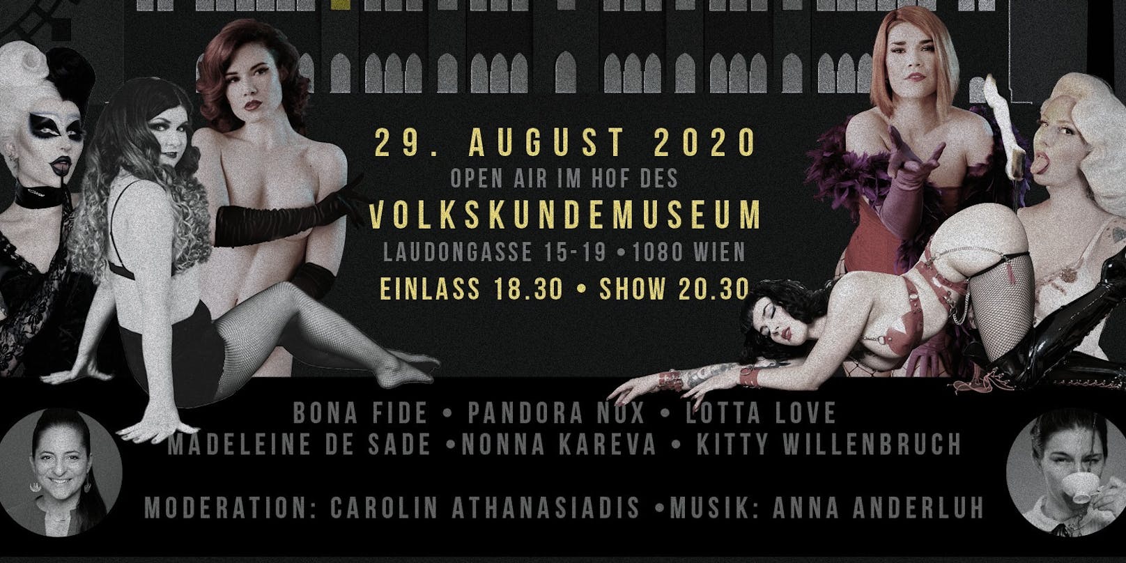 Die "Salon Kitty Revue" unter der Leitung von<strong> Kitty Willenbruch </strong>veranstaltet am 29. August ihr frivol, verruchten Sommerfest<em> "Vienna Calling"</em>.