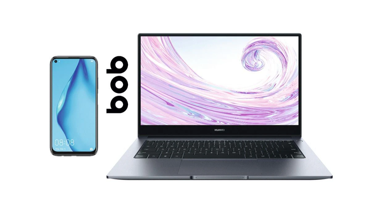 bob is back2school: Huawei Matebook D14 und P40lite ab 449 Euro.