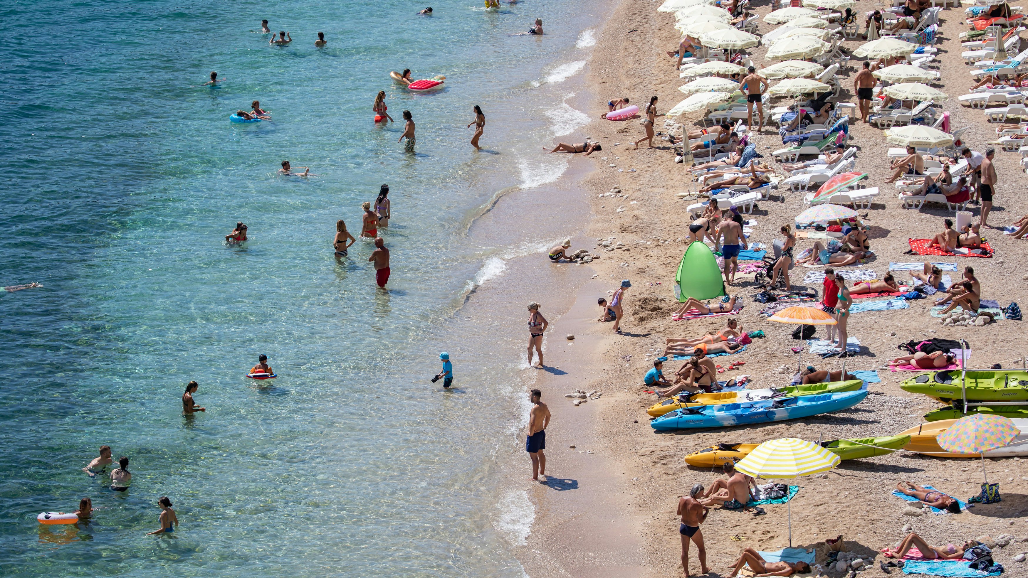 Urlauber in Kroatien.