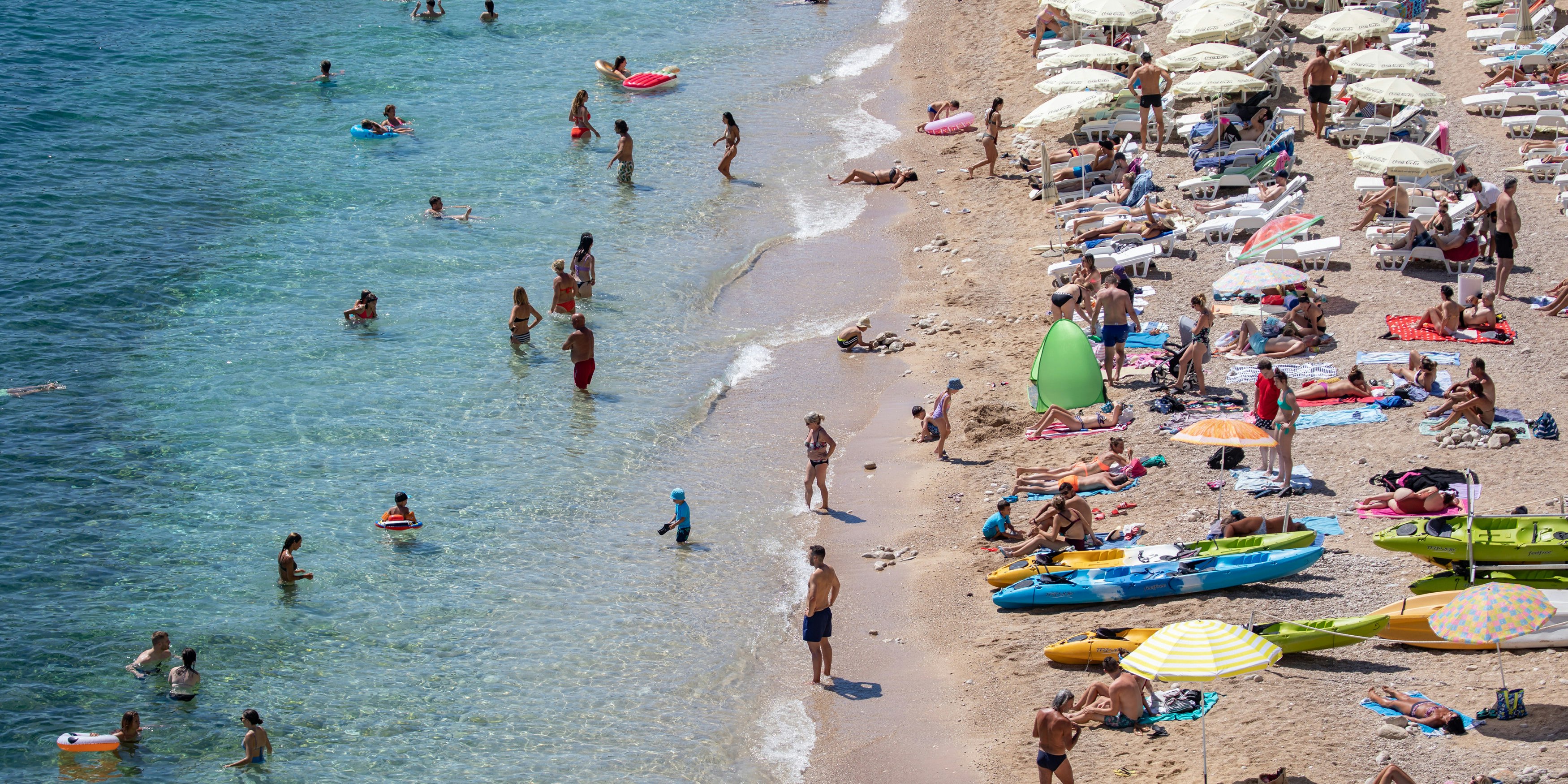 Urlauber in Kroatien.