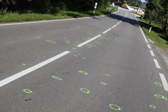 An dieser Stelle passierte der Unfall.