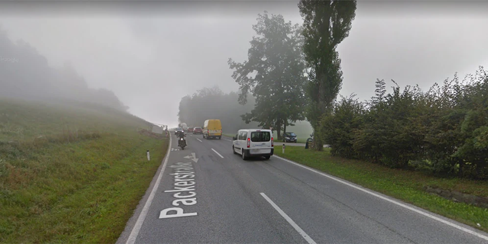 Auf der Packerstraße kam es zu einem tödlichen Verkehrsunfall.