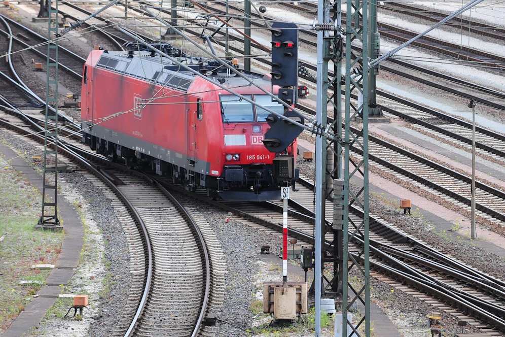 Güterverkehr auf dem Rangierbahnhof in Maschen (D). Symbolibild
