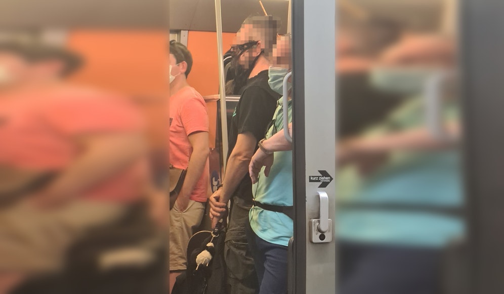 Der Mann hatte es wohl besonders eilig.