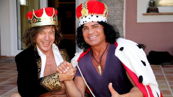 Der "König von Mallorca" Jürgen Drews mit dem Dschungelkönig Costa Cordalis (†)