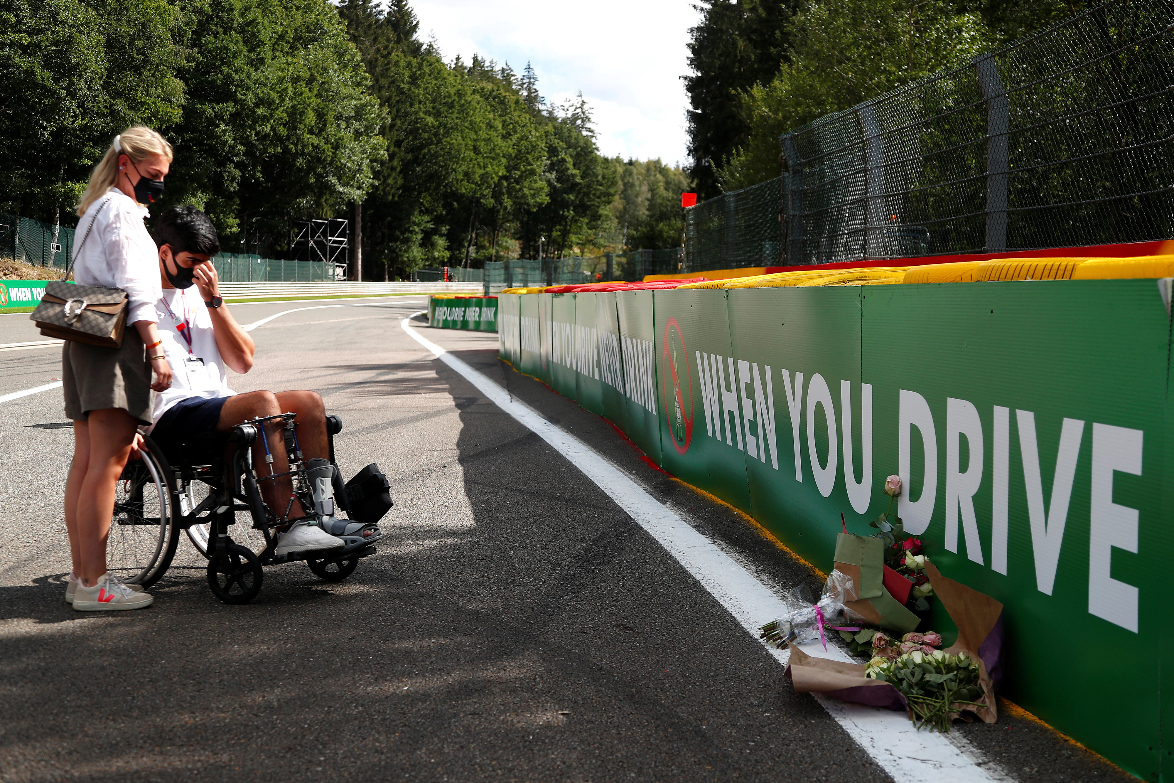 Juan Manuel Correa besucht die fatale Stelle in Spa