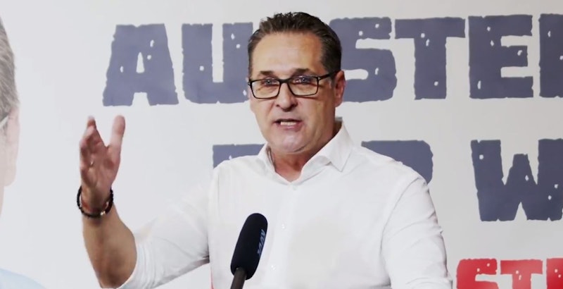 Kämpferisch: HC Strache beim Wahlkampf-Auftakt in Wien-Donaustadt