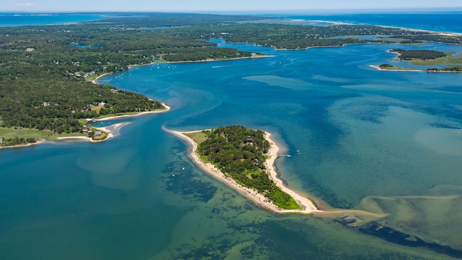 Die Insel Sipson Island liegt in der Bucht Pleasant Bay vor der Ostküste des US-Bundesstaats Massachusetts.