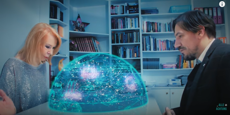 Gerda Rogers im Musikvideo zu "Marie" der Band "Alle Achtung". 