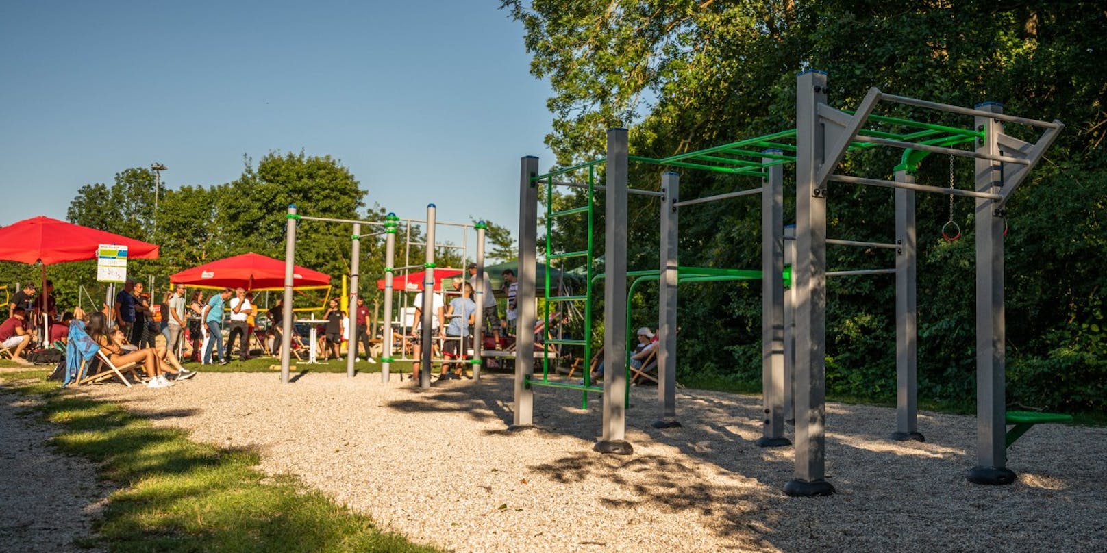 Der Calisthenics Park am Ratzersdorfer See war eines der vorherigen Projekte.