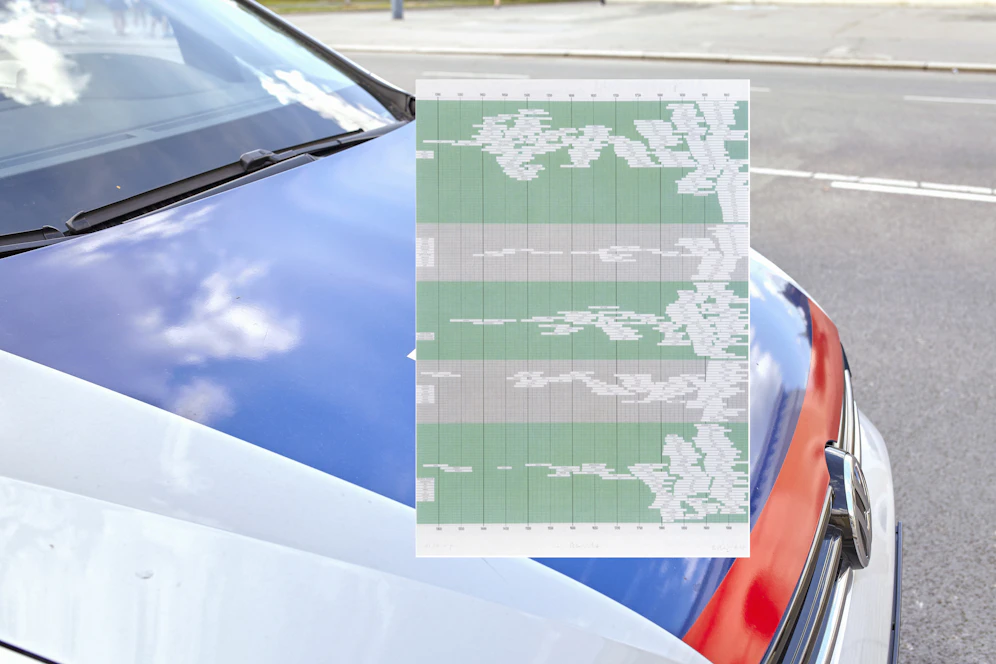 Dieses Kunstwerk von Gerhard Richter ist verschwunden, die Ermittlungen laufen.