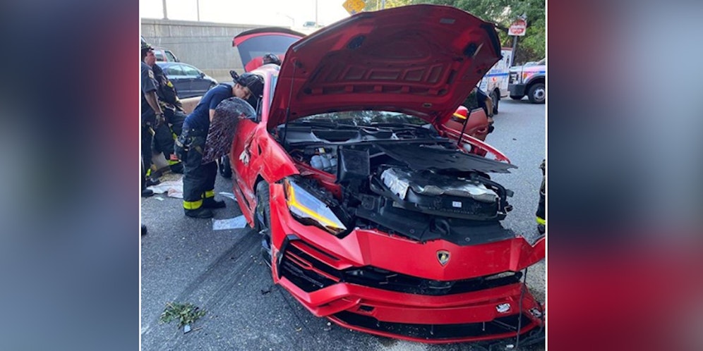 Der Lamborghini Urus von Rapper Aasp Bari ist nur noch Schrott.