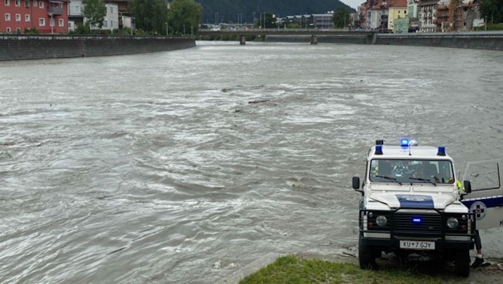 Polizeieinsatz nach Leichenfund im Inn bei Kufstein, 29. August 2020